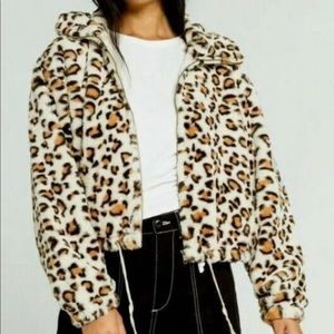 VS Pink Foux Fur jacket size Medium New